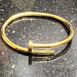 New 14k gold plated Nail Bracelet